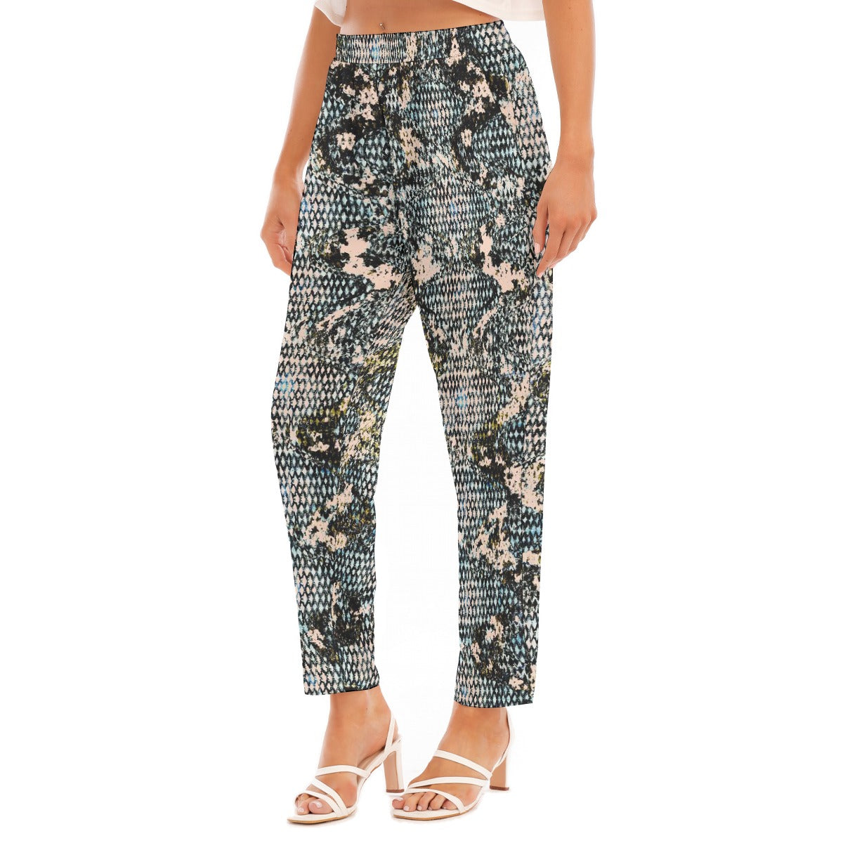 All-Over Print Women's Loose Straight-leg Pants