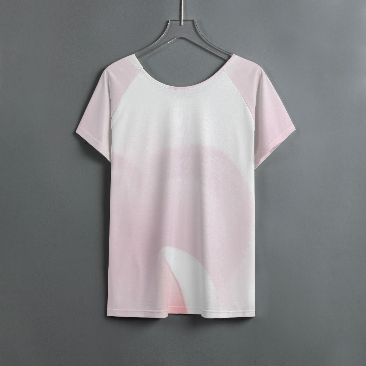 All-Over Print Women's Round Neck T-shirt With Raglan Sleeve