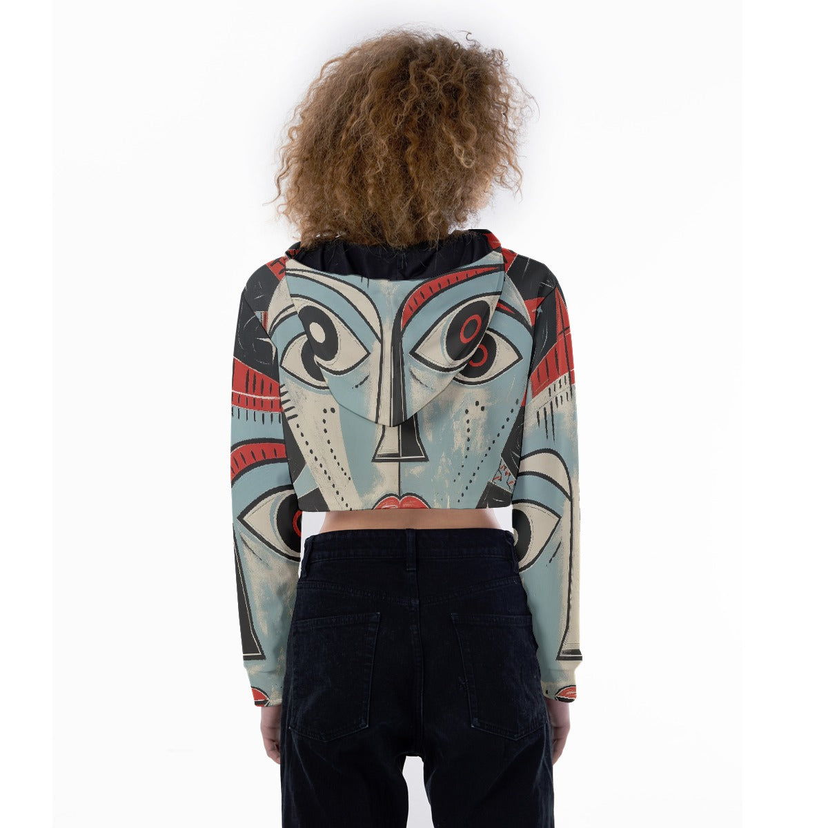 All-Over Print Women's Crop Top Hoodie