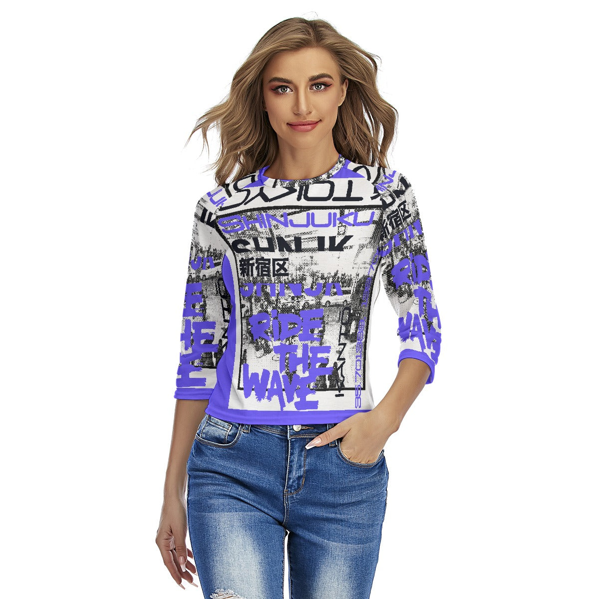 All-Over Print Women's Raglan Sleeves T-shirts