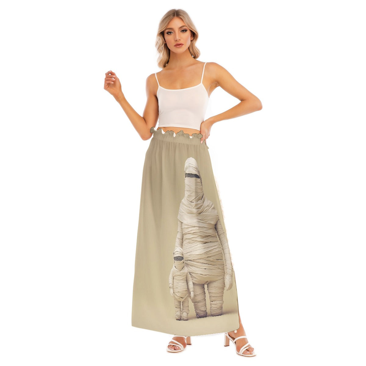 All-Over Print Women's Side Split Skirt