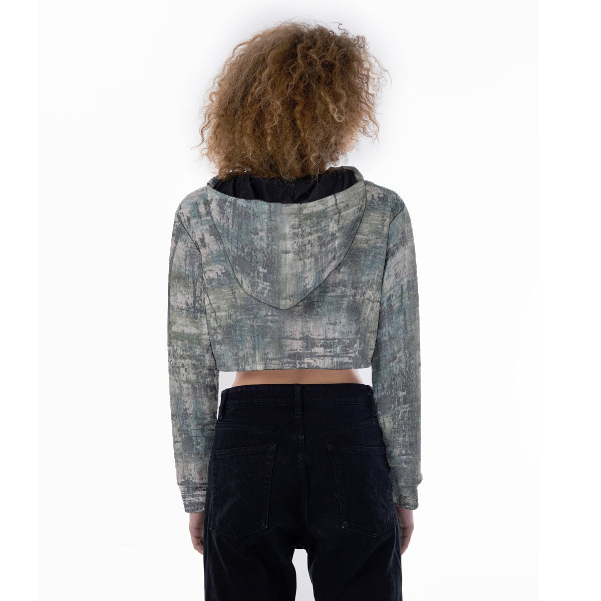 All-Over Print Women's Crop Top Hoodie