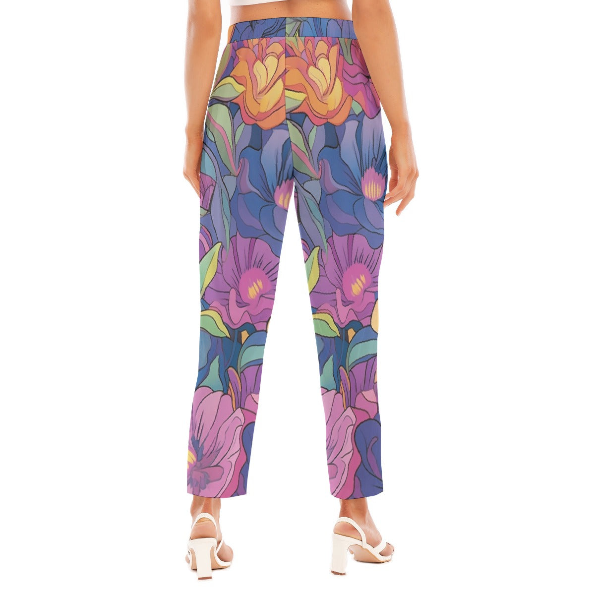 All-Over Print Women's Loose Straight-leg Pants