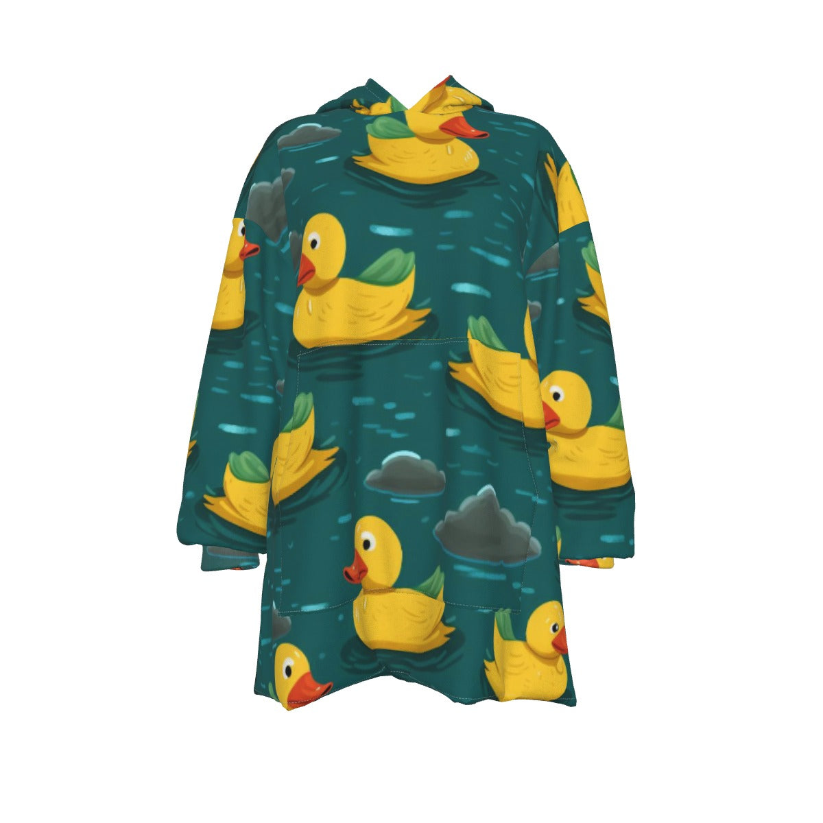 All-Over Print Women's Sherpa Fleece Hoodie Blanket