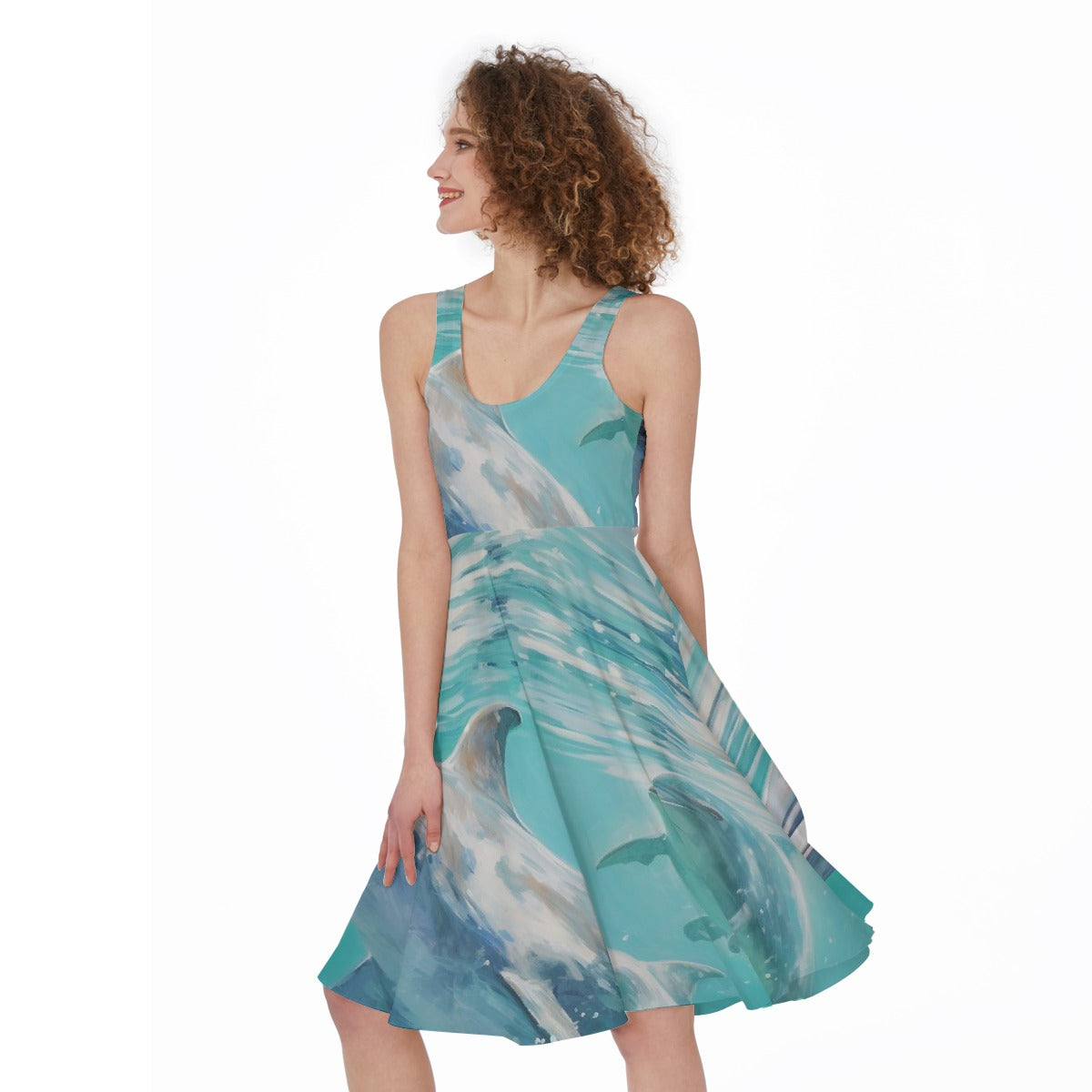 All-Over Print Women's Sleeveless Dress
