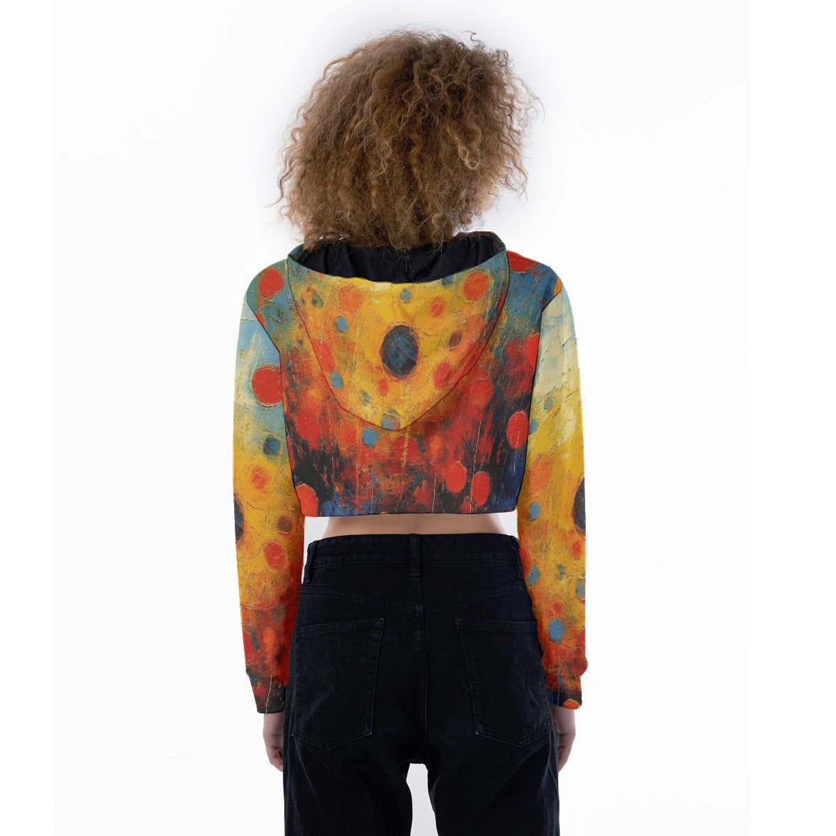 All-Over Print Women's Crop Top Hoodie