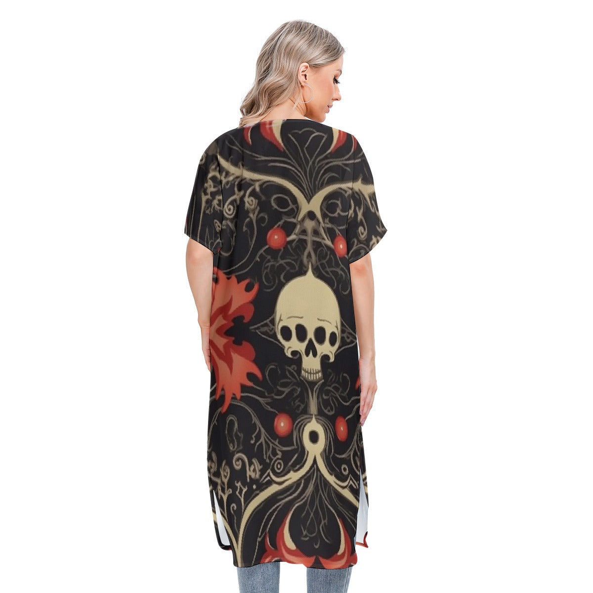 All-Over Print Women's Short Sleeve Cardigan