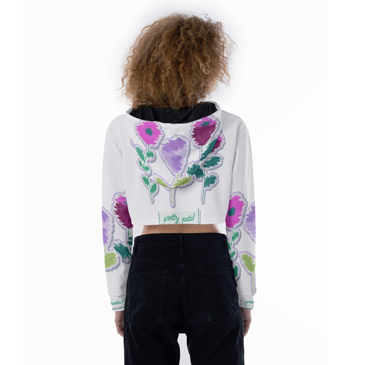 All-Over Print Women's Crop Top Hoodie