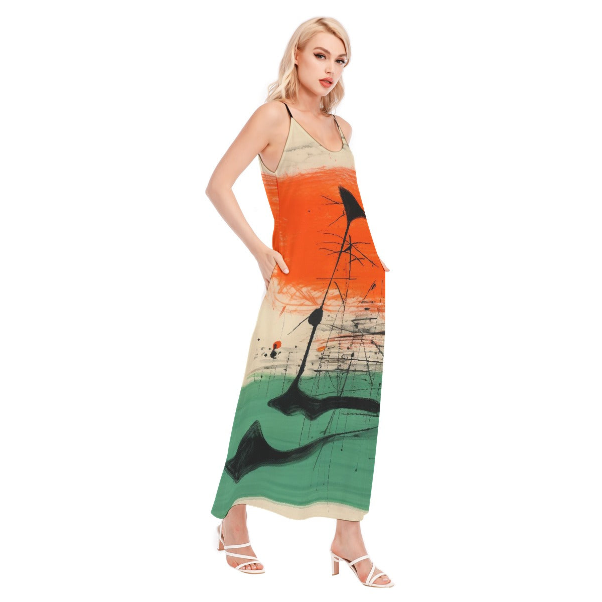 All-Over Print Women's Sling Dress