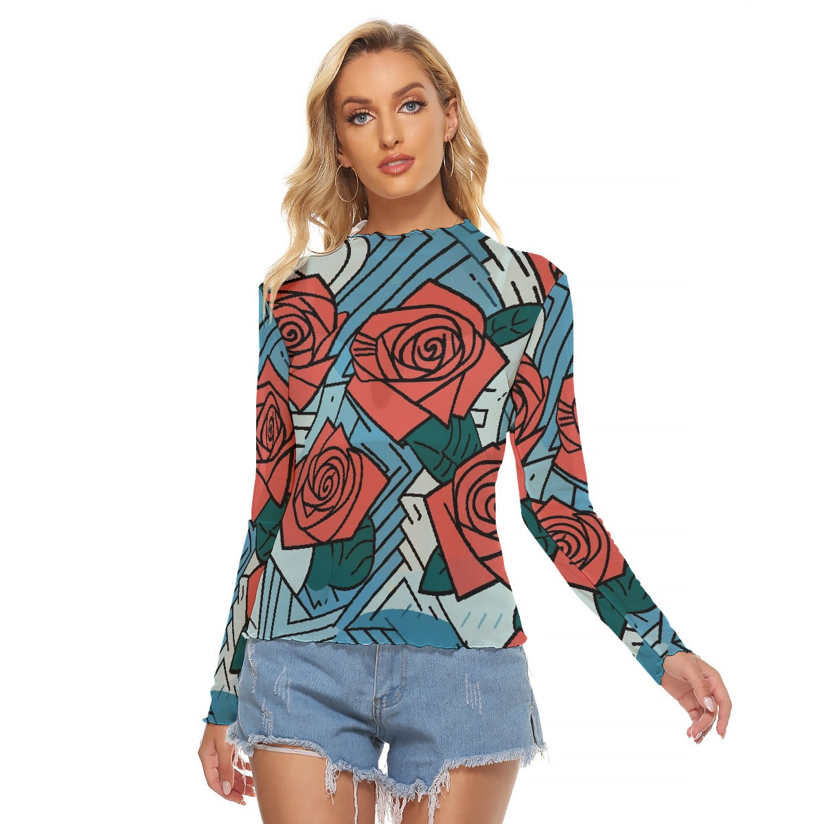 All-Over Print Women's Mesh T-shirt