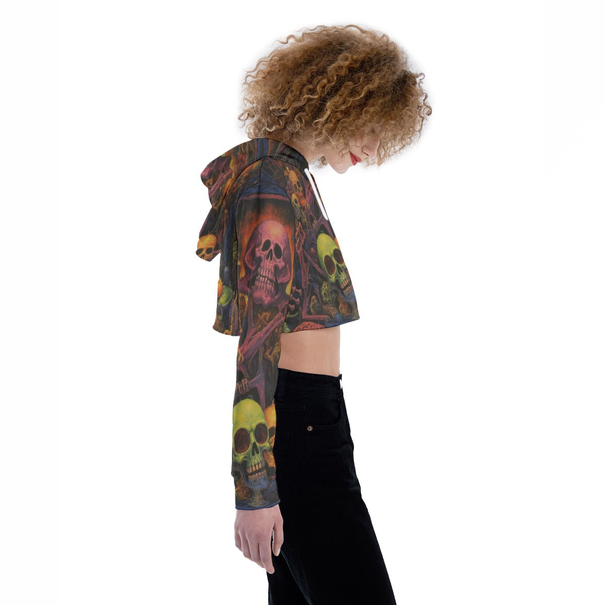 All-Over Print Women's Crop Top Hoodie
