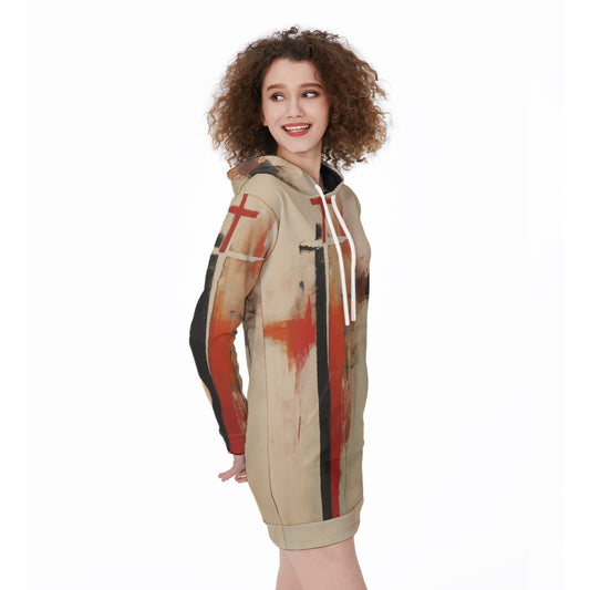 All-Over Print Women's Long Hoodie