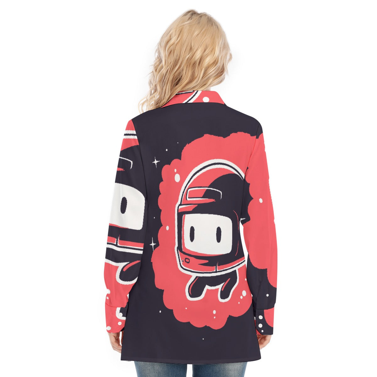 All-Over Print Women's Long Shirt