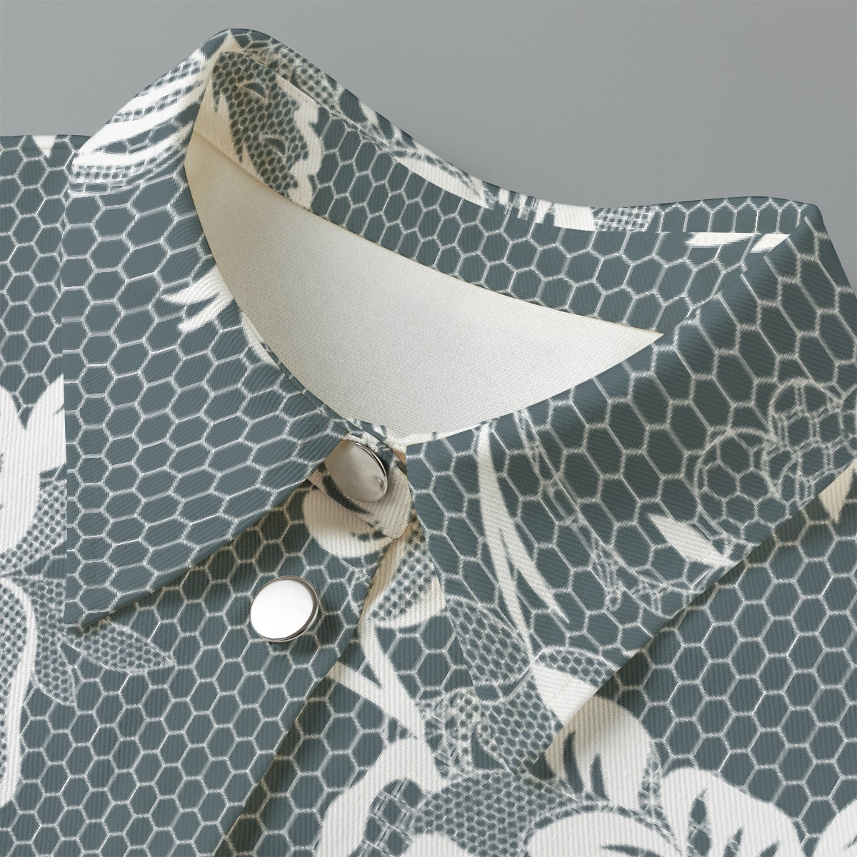 All-Over Print Women's Cropped Jacket | 245GSM Cotton