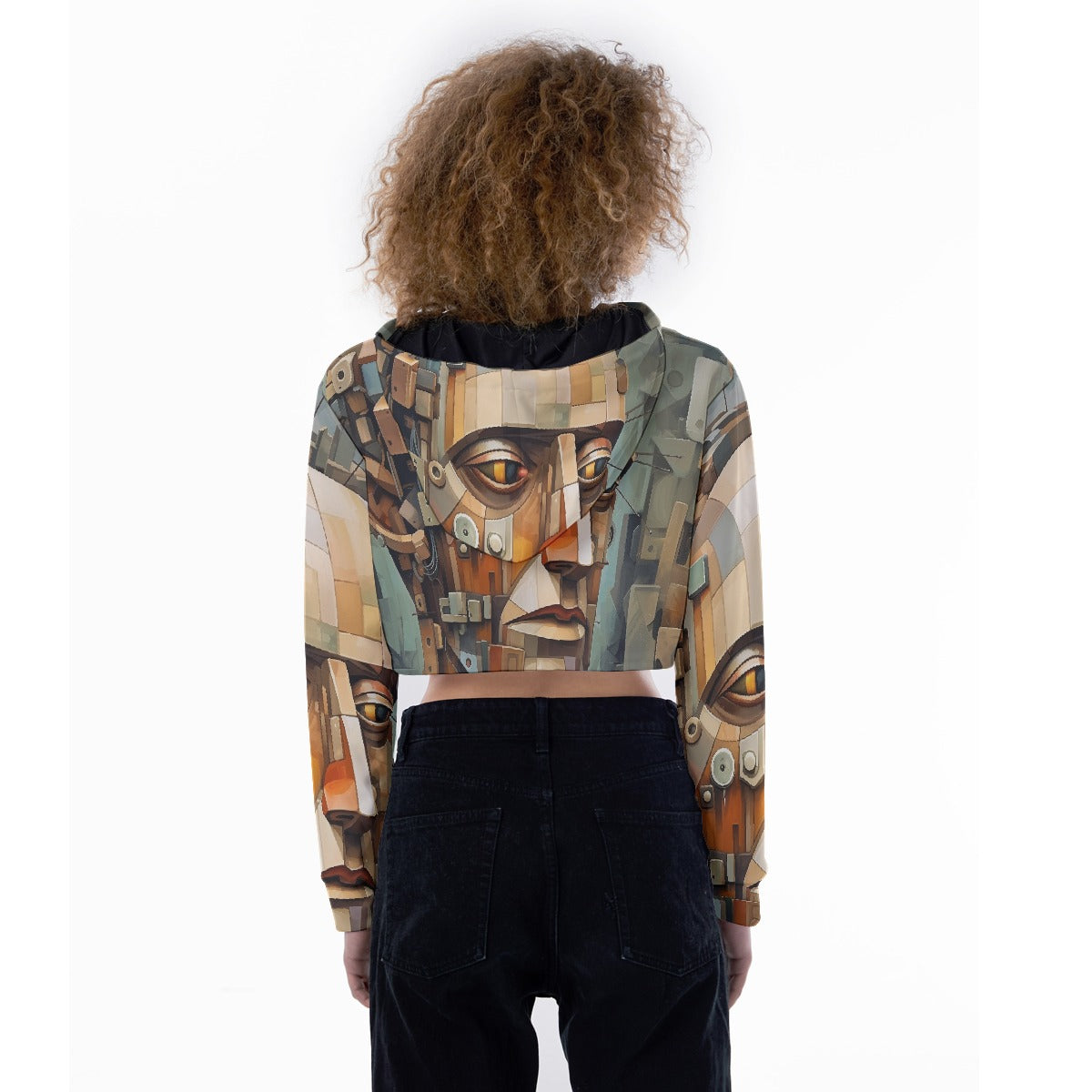 All-Over Print Women's Crop Top Hoodie