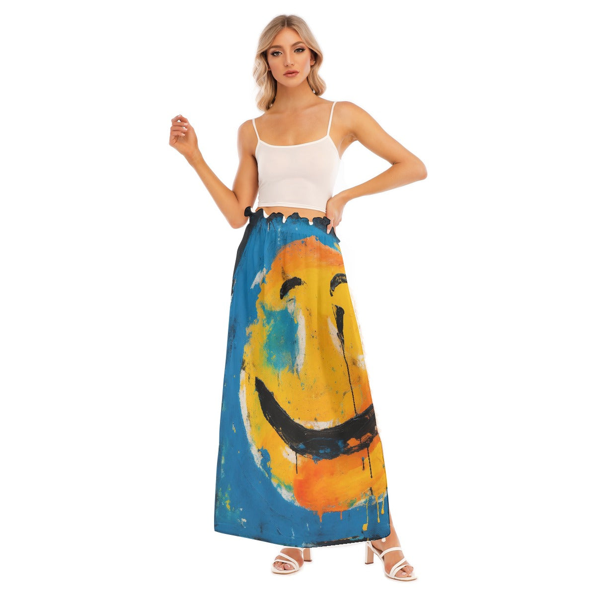 All-Over Print Women's Side Split Skirt
