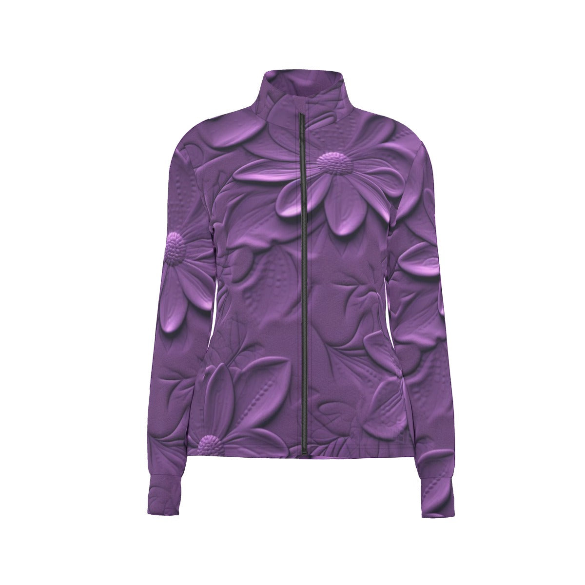 All-Over Print Women's Long Sleeve Thumbhole Jacket