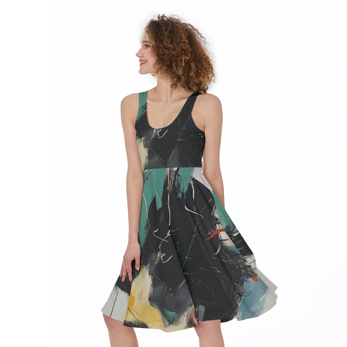 All-Over Print Women's Sleeveless Dress