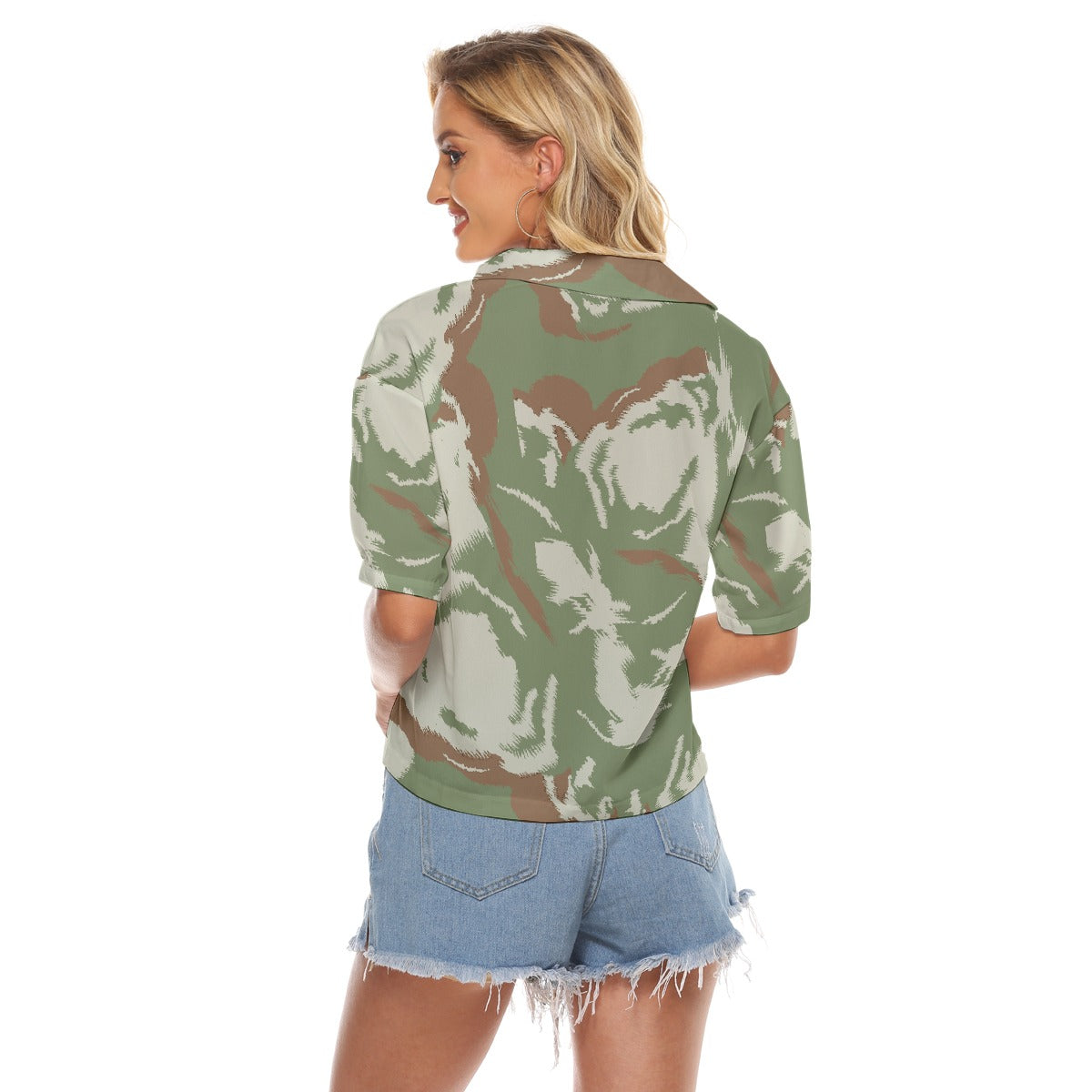 All-Over Print Women's V-neck Shirts