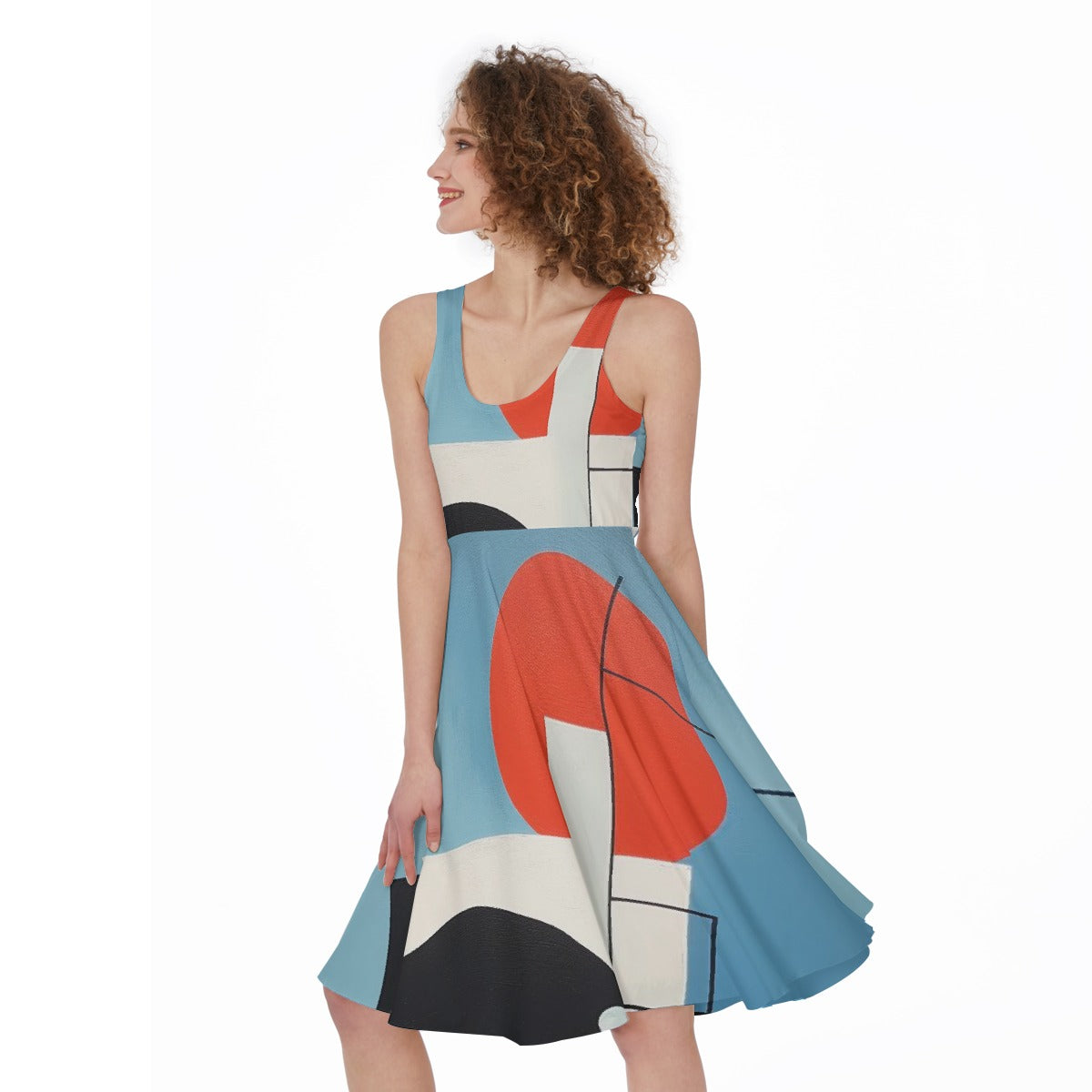 All-Over Print Women's Sleeveless Dress