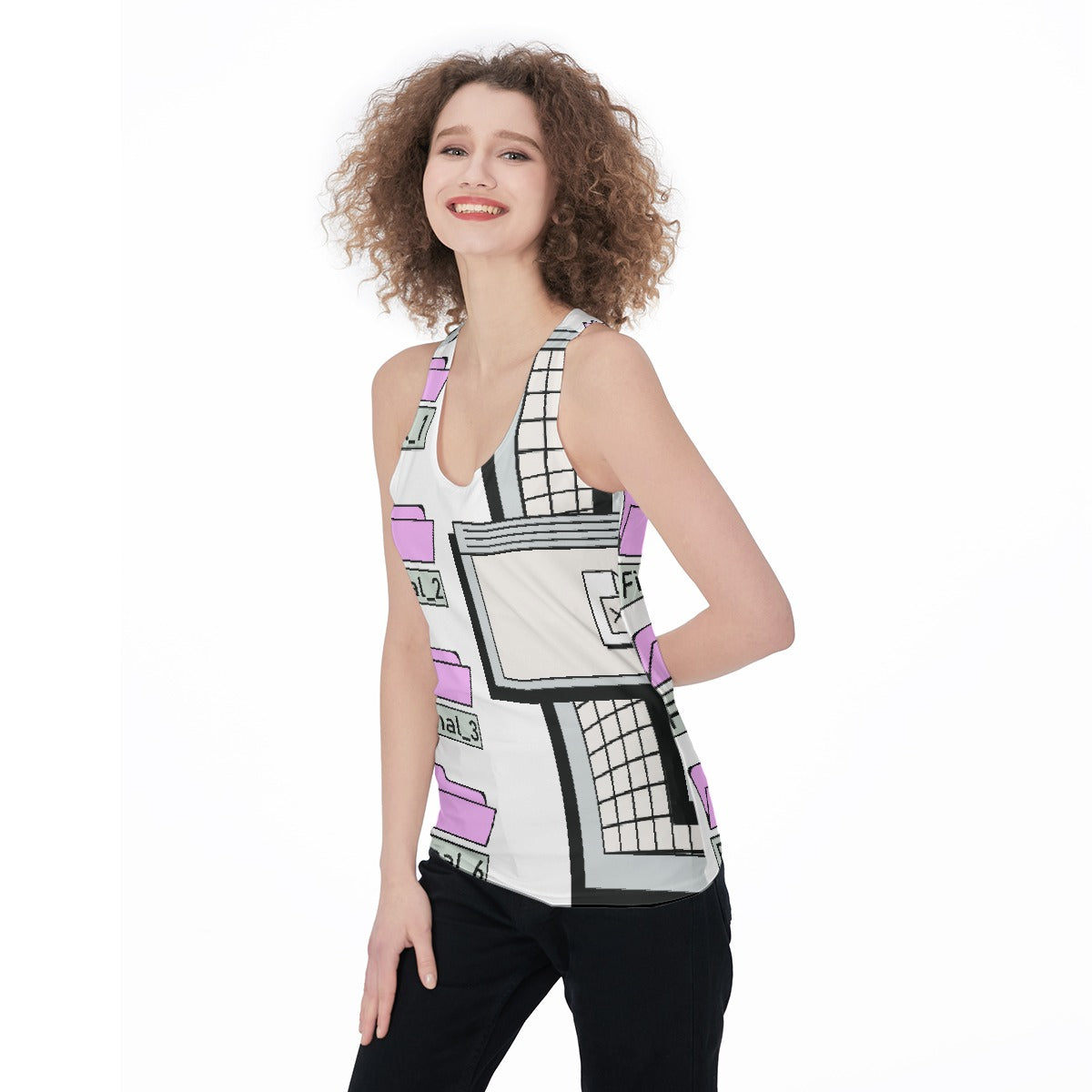 All-Over Print Women's Racerback Tank Top