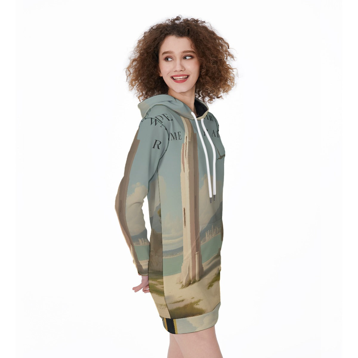 All-Over Print Women's Long Hoodie