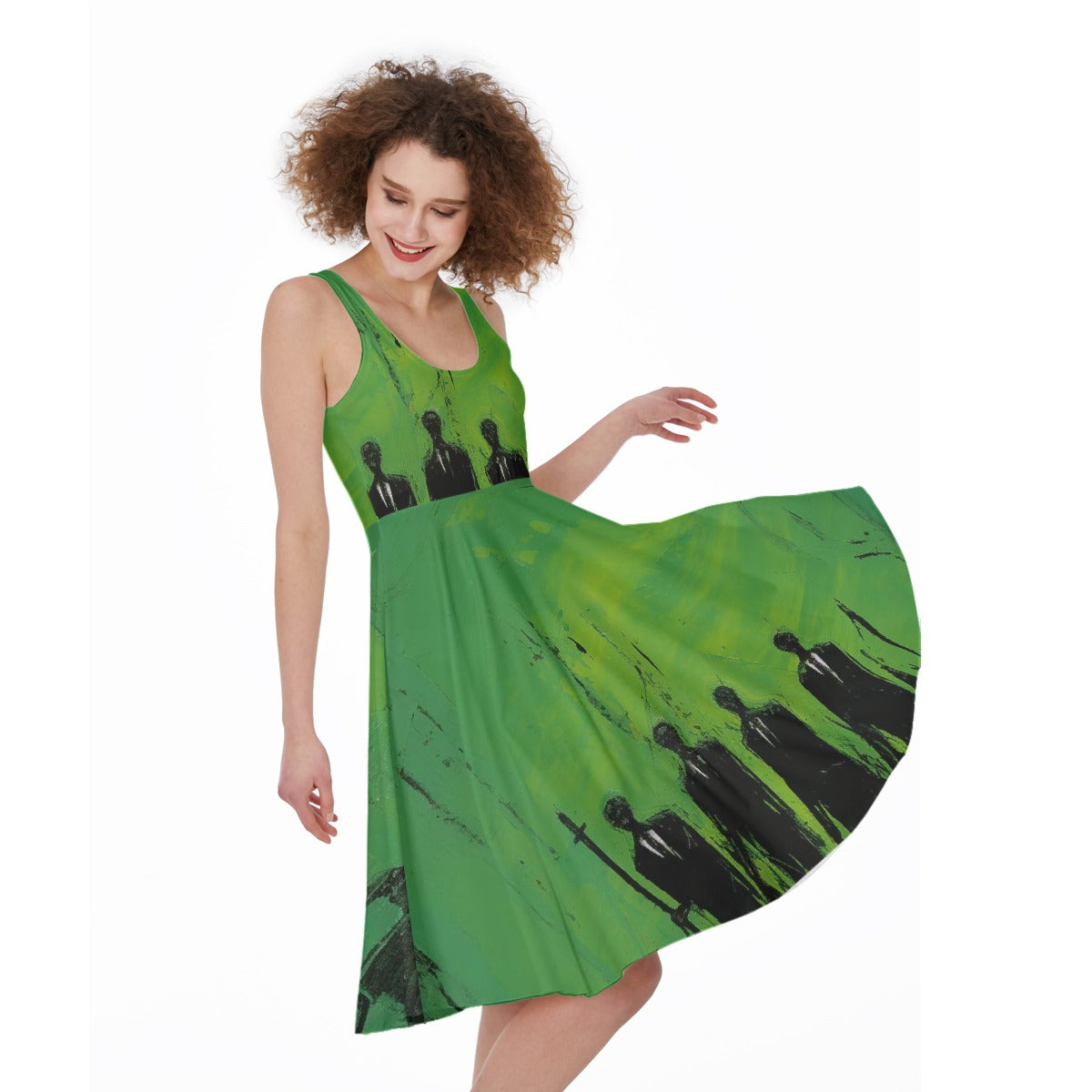 All-Over Print Women's Sleeveless Dress