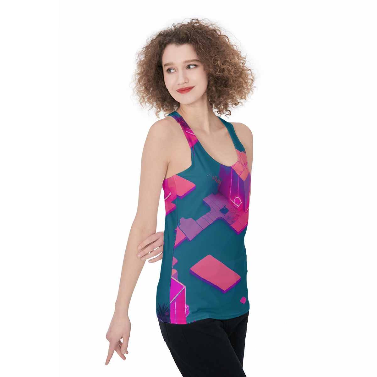 All-Over Print Women's Racerback Tank Top