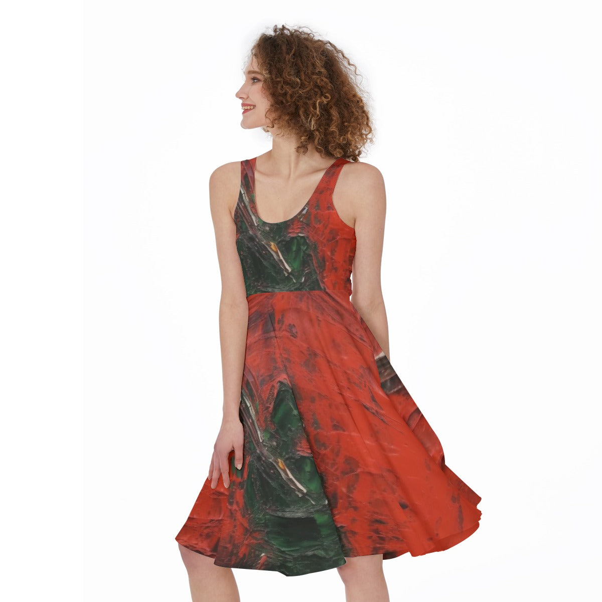 All-Over Print Women's Sleeveless Dress