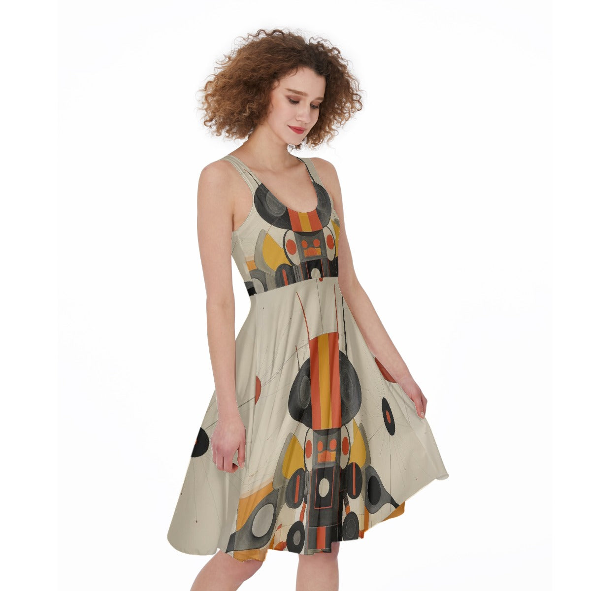 All-Over Print Women's Sleeveless Dress