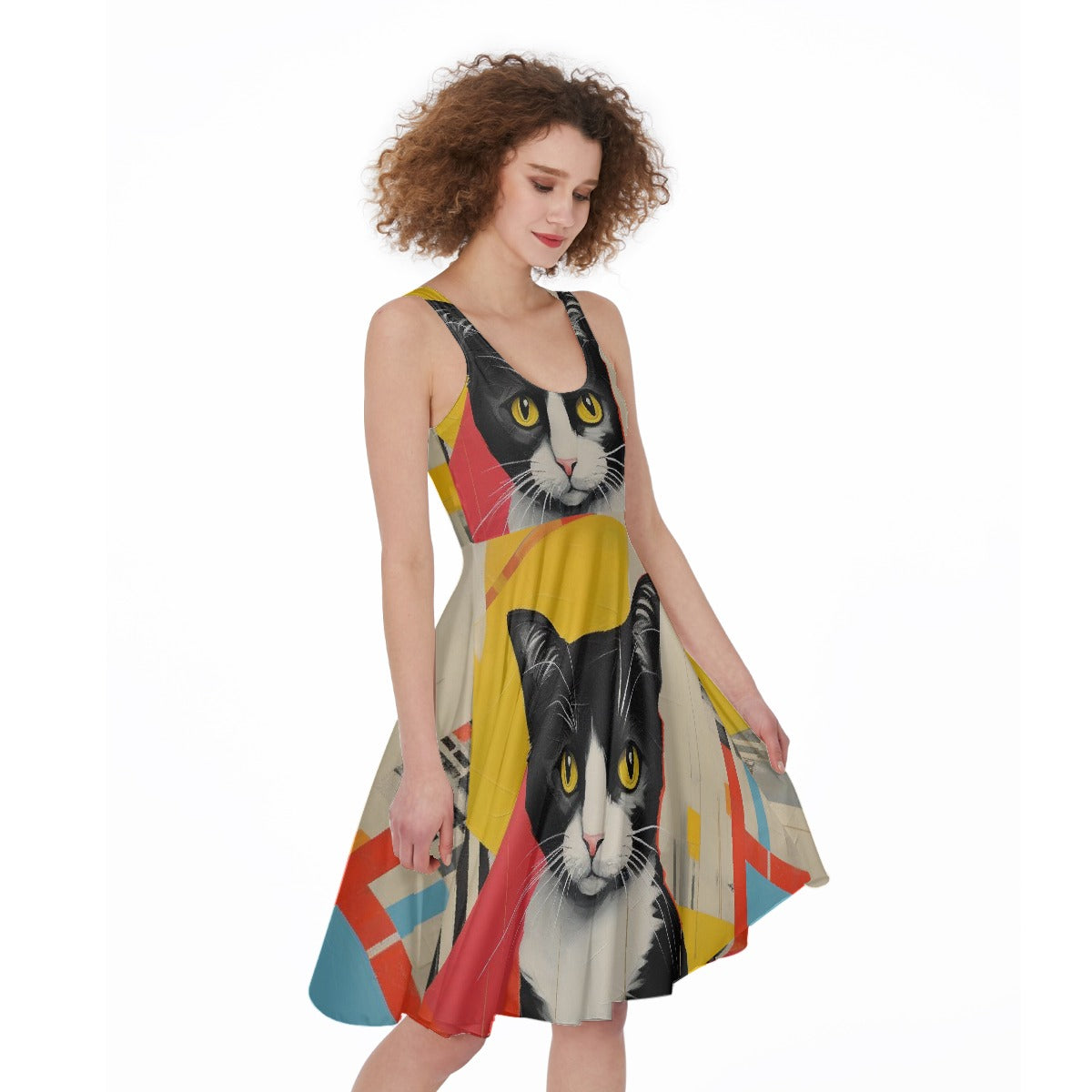 All-Over Print Women's Sleeveless Dress