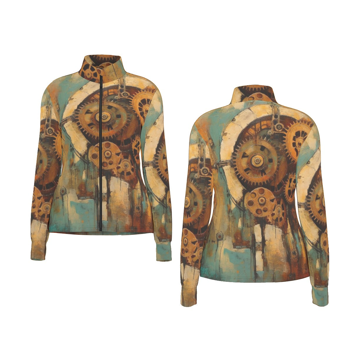 All-Over Print Women's Long Sleeve Thumbhole Jacket