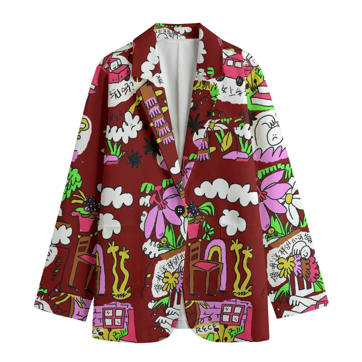 All-Over Print Women's Leisure Blazer