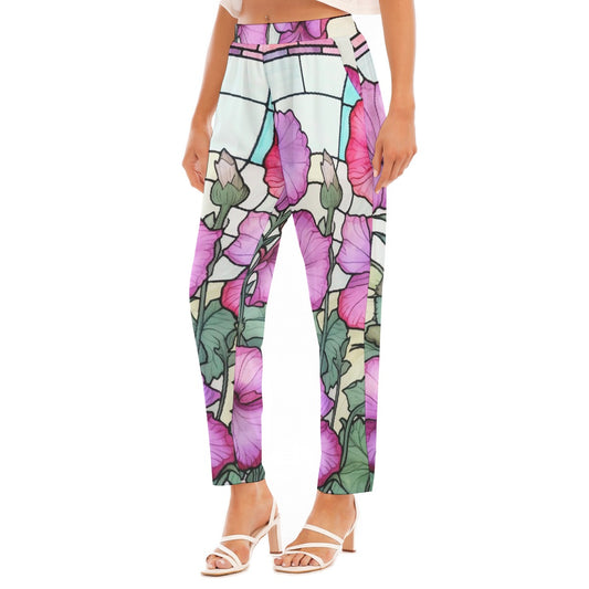 All-Over Print Women's Loose Straight-leg Pants