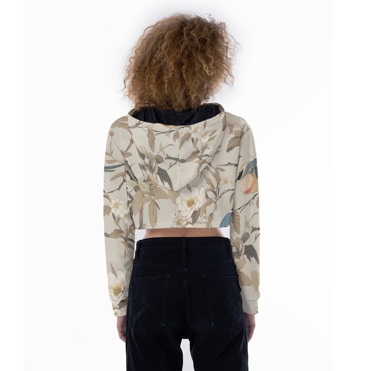 All-Over Print Women's Crop Top Hoodie