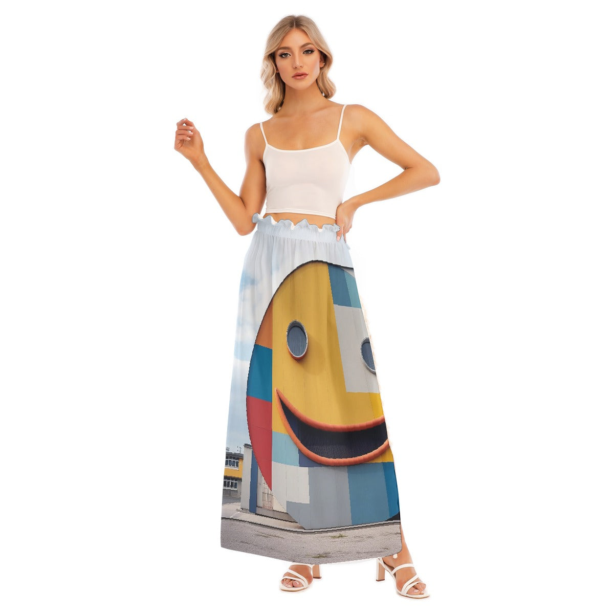 All-Over Print Women's Side Split Skirt