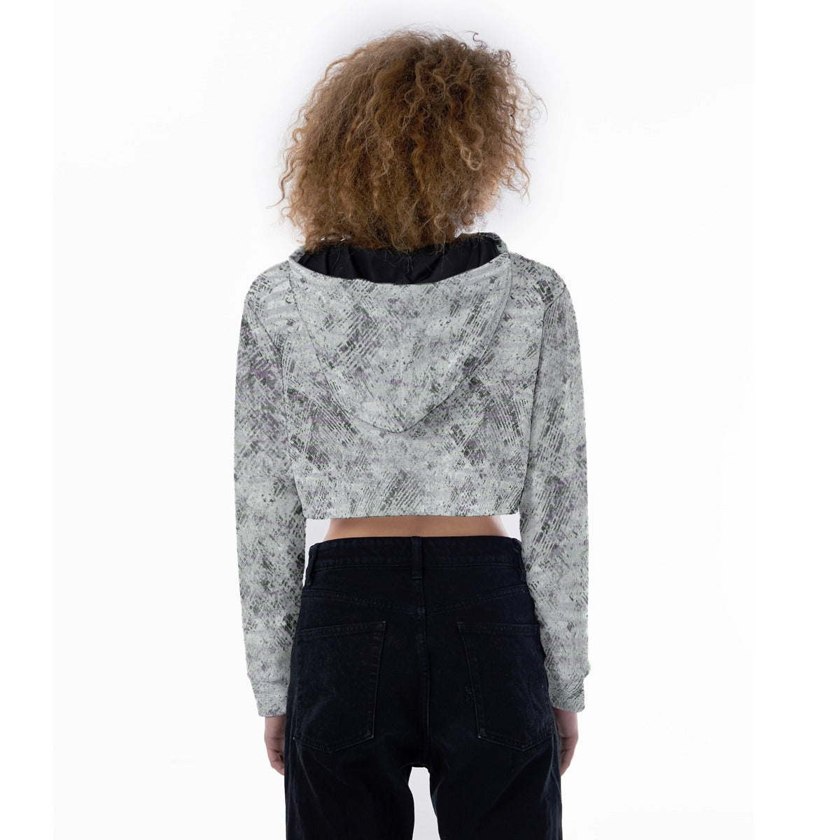 All-Over Print Women's Crop Top Hoodie