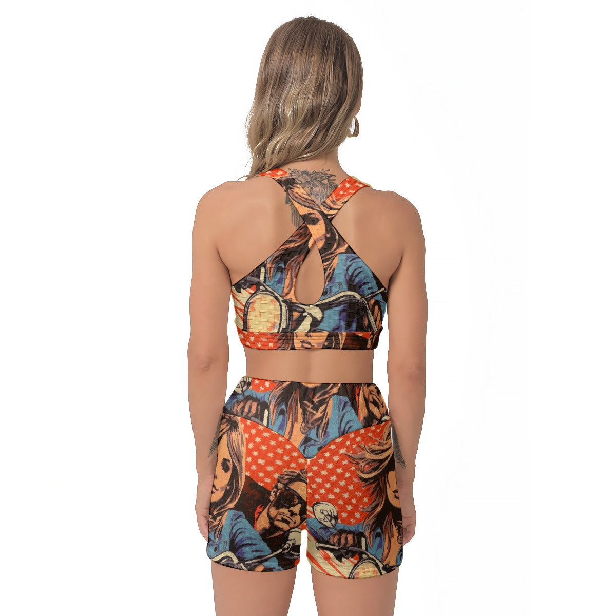 All-Over Print Women's Sports Bra Suit