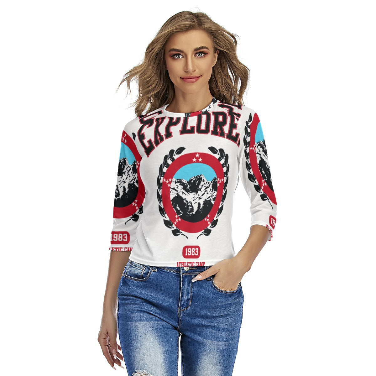 All-Over Print Women's Raglan Sleeves T-shirts