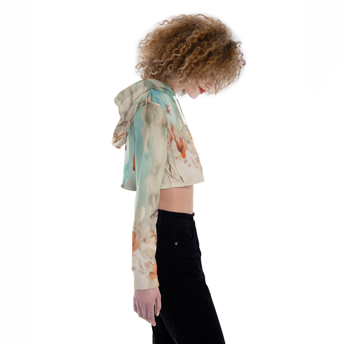 All-Over Print Women's Crop Top Hoodie