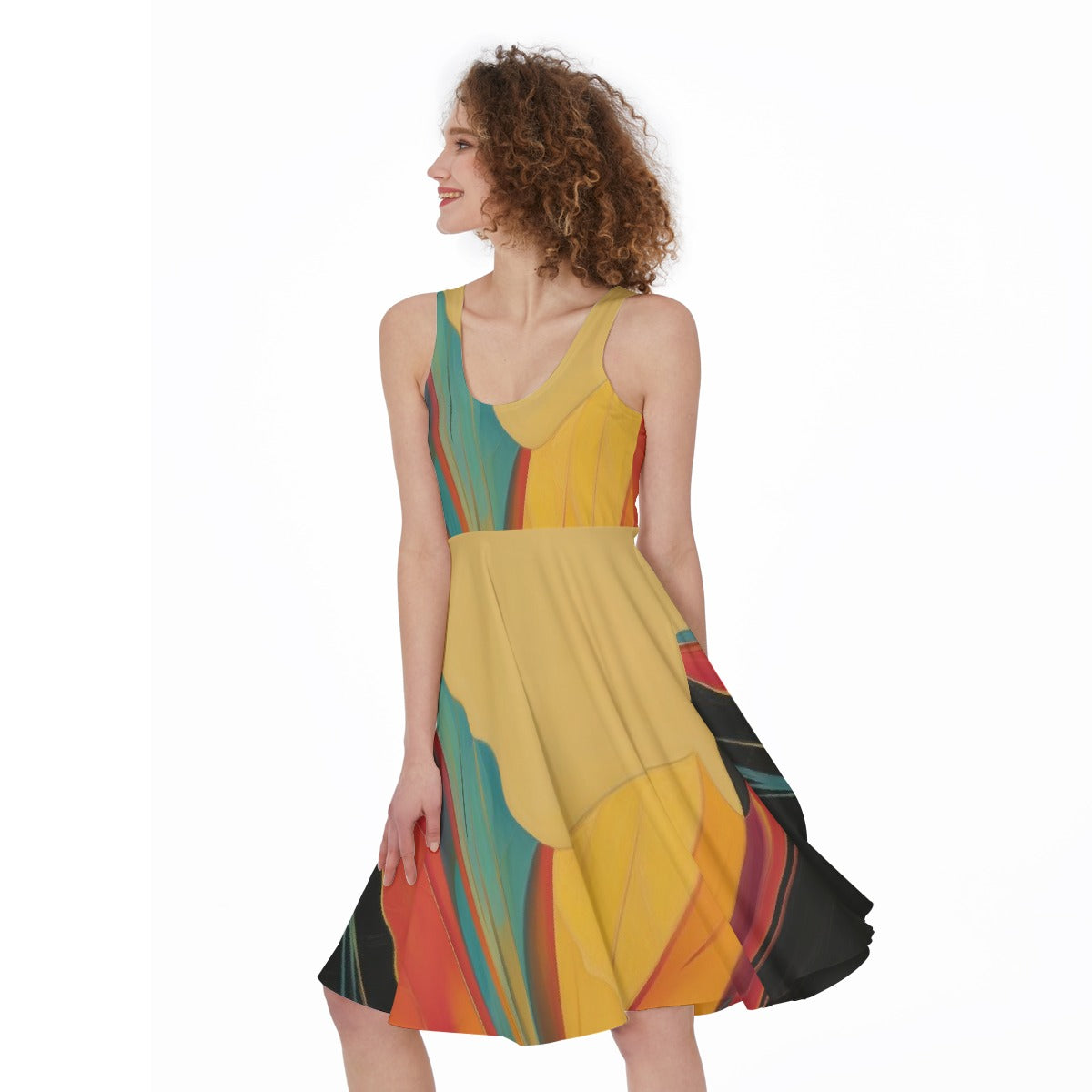 All-Over Print Women's Sleeveless Dress