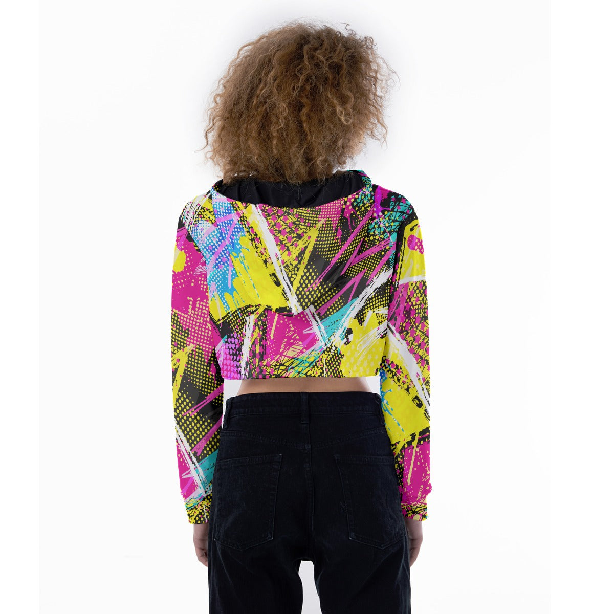 All-Over Print Women's Crop Top Hoodie