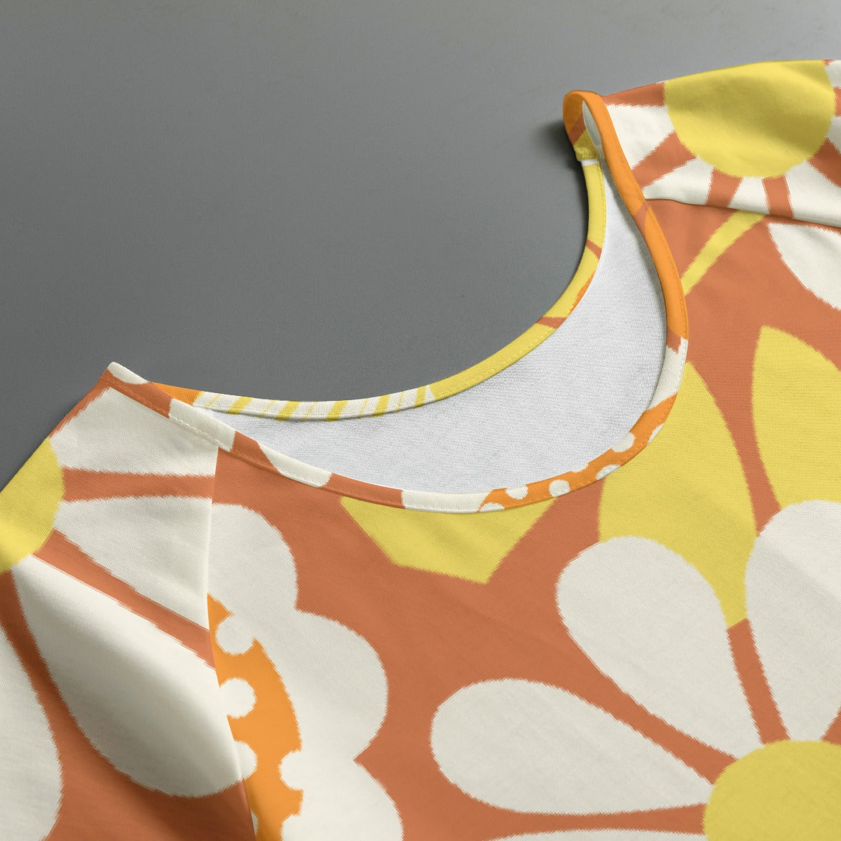 All-Over Print Women's Round Neck T-shirt With Raglan Sleeve