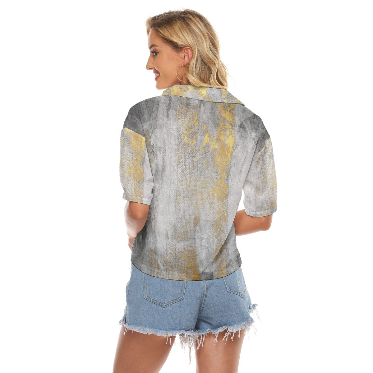 All-Over Print Women's V-neck Shirts