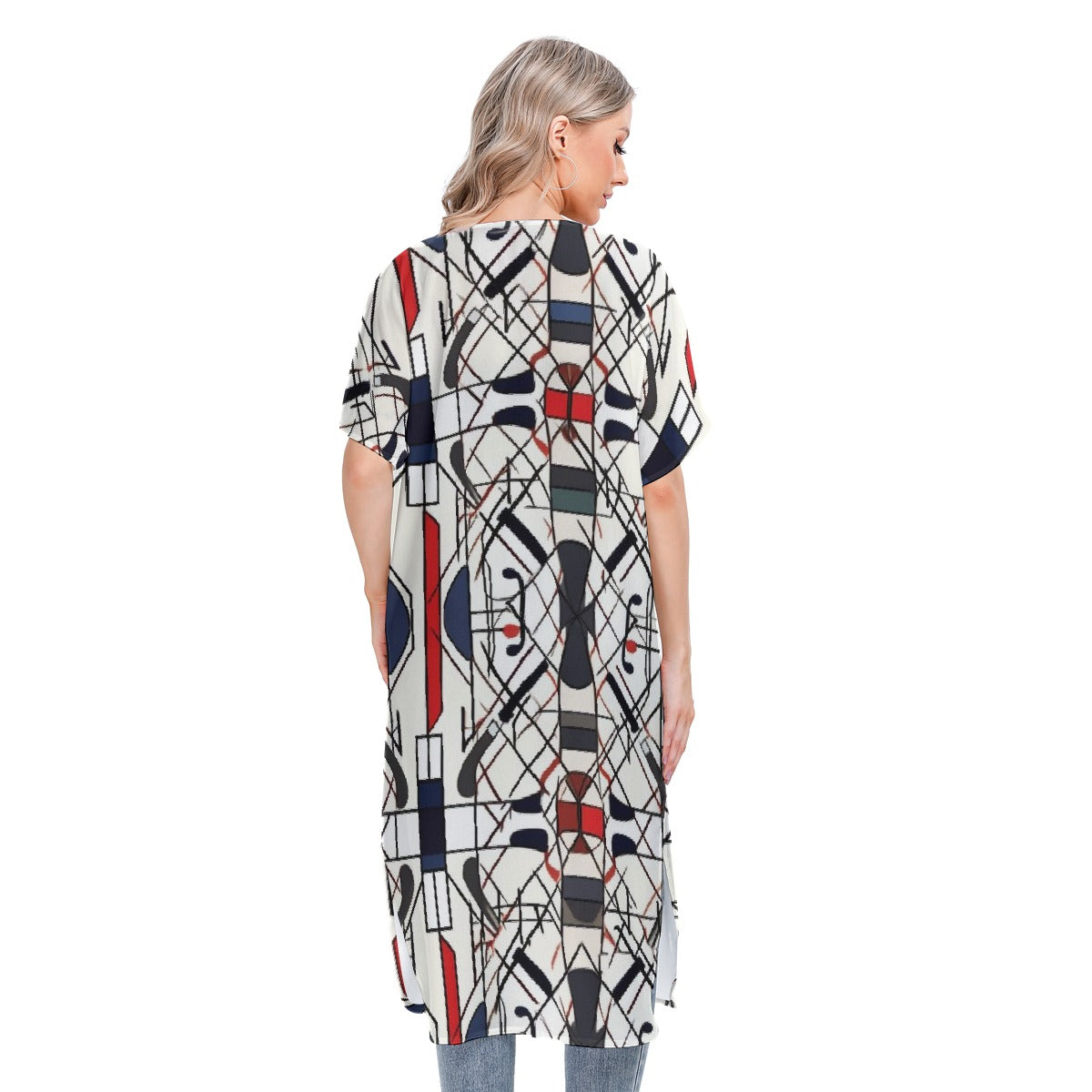 All-Over Print Women's Short Sleeve Cardigan