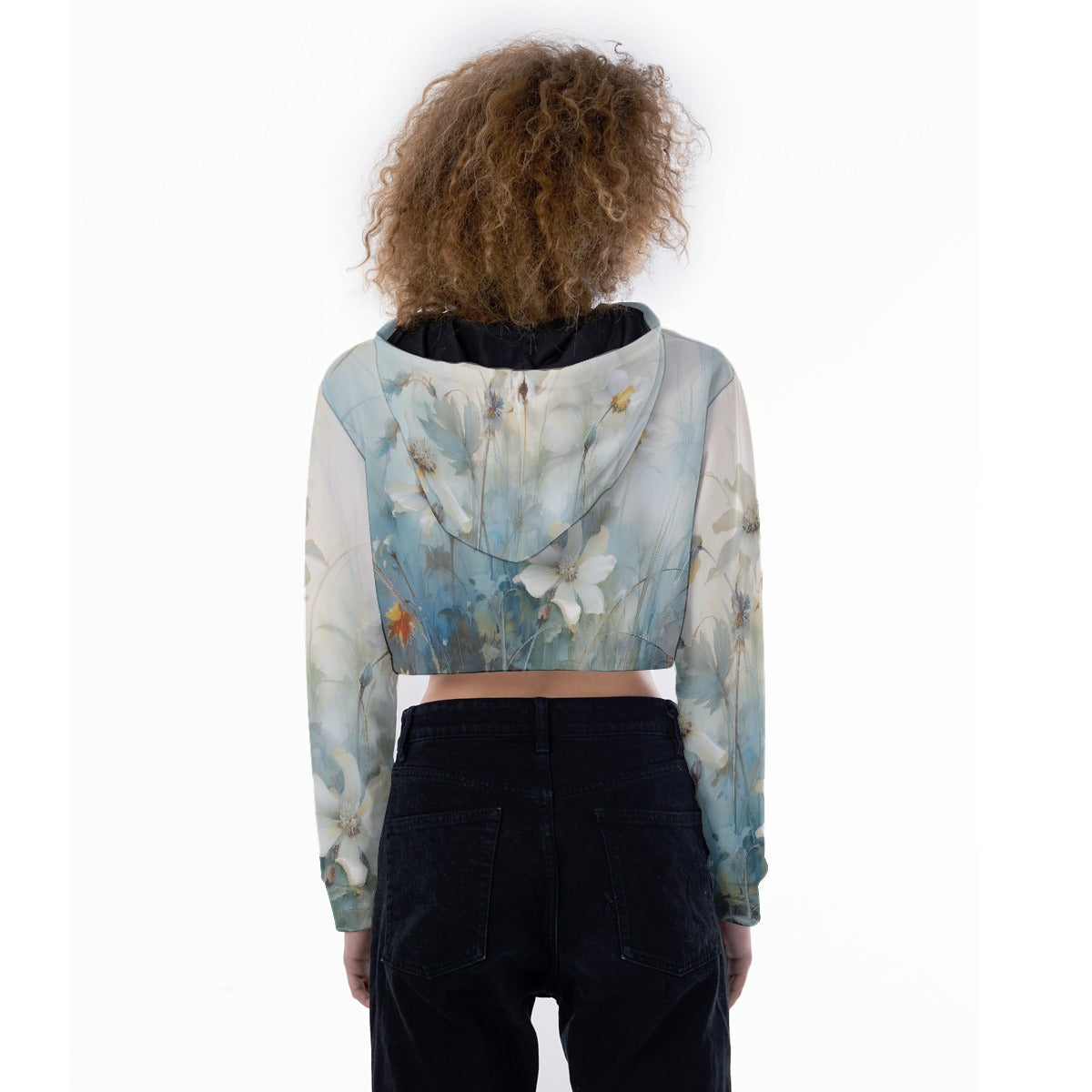 All-Over Print Women's Crop Top Hoodie