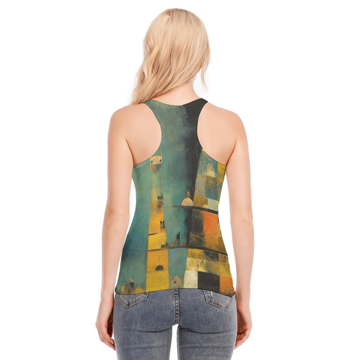 All-Over Print Women's Racer Vest | 190GSM Cotton