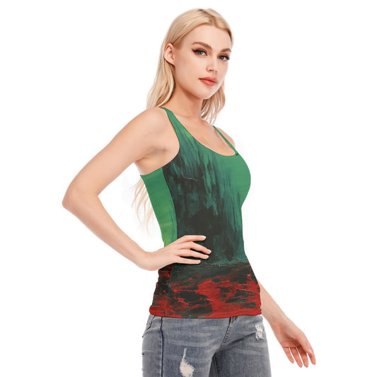 All-Over Print Women's Racer Vest | 190GSM Cotton