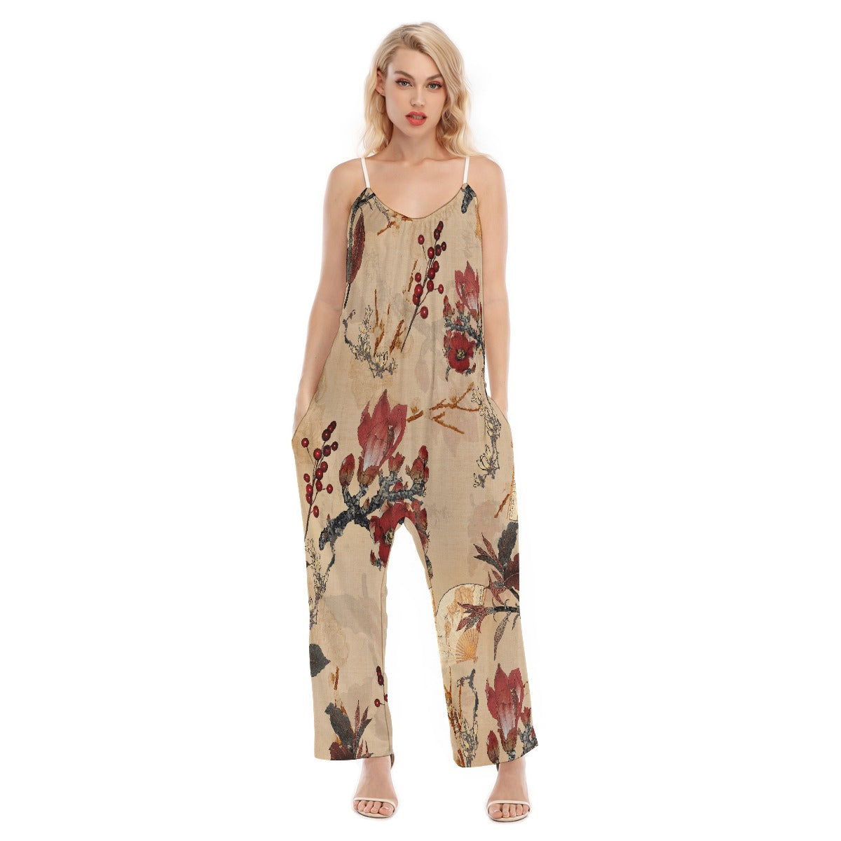 All-Over Print Women's Loose Cami Jumpsuit
