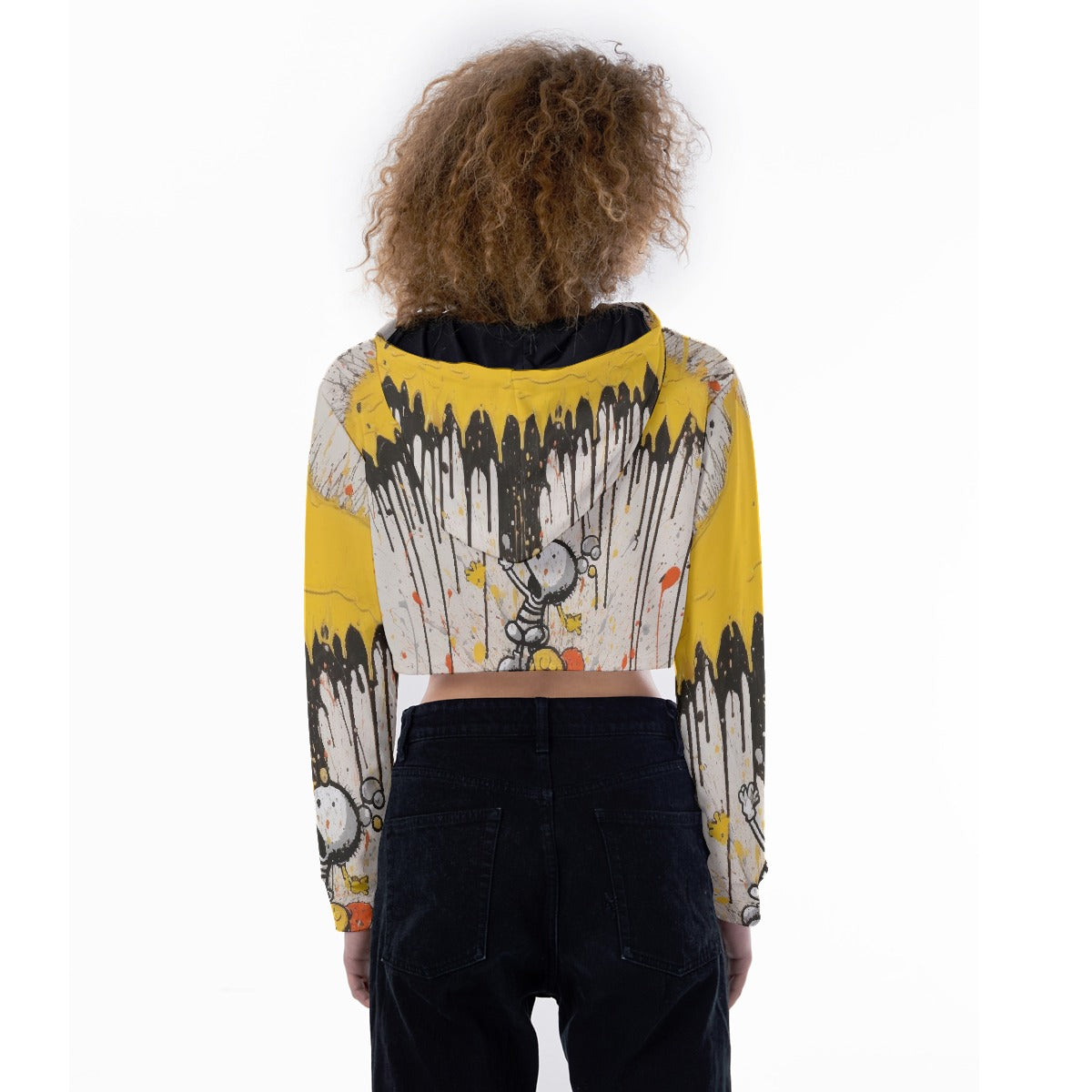 All-Over Print Women's Crop Top Hoodie